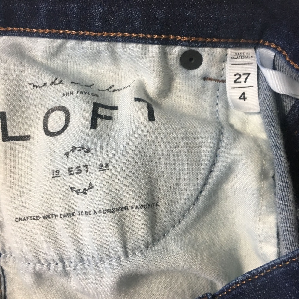 LOFT Dark  Skinny Legging   Size 27/4 - Picture 6 of 7